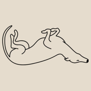 Belly Up - Natural Tea Towel Design