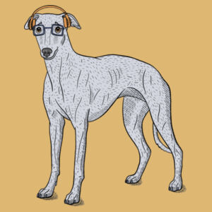 Hipster Hound - Christmas Ball Ornament Design