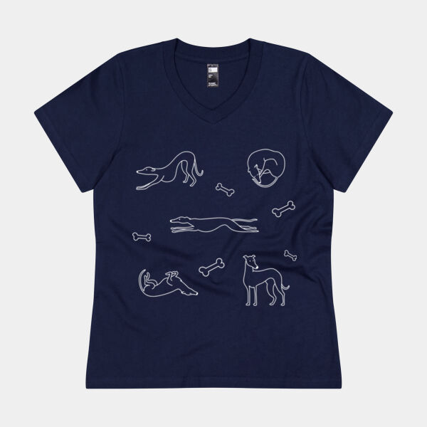 GAP White Print - Thread Project Womens Eden V-Neck Tee Thumbnail