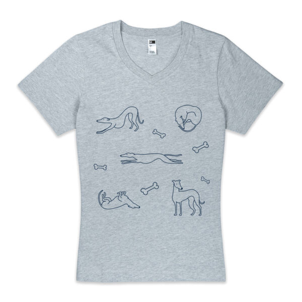 GAP Navy Print - Thread Project Womens Eden V-Neck Tee Thumbnail