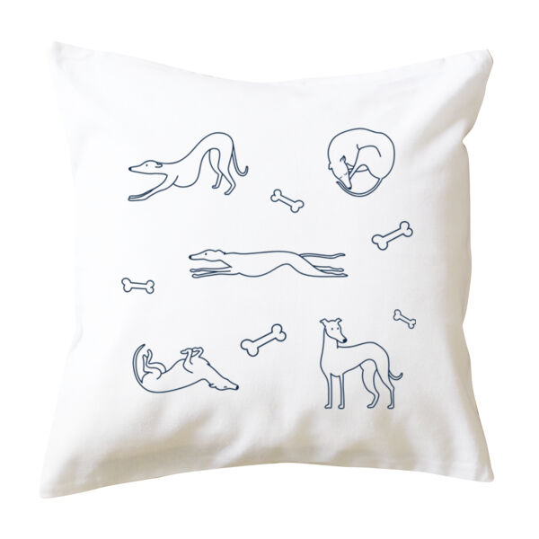 Greyhounds - Cushion cover Thumbnail