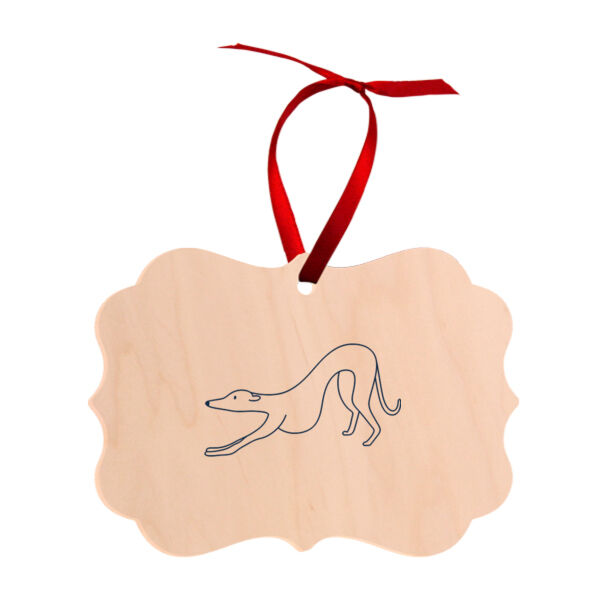 Stretching - Benelux Natural Wood Ornament Thumbnail