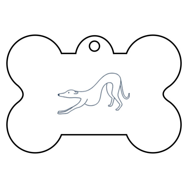 Stretching - Pet Tag Bone Thumbnail