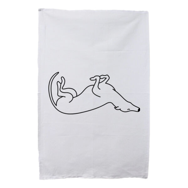 Belly Up - White Tea Towel Thumbnail