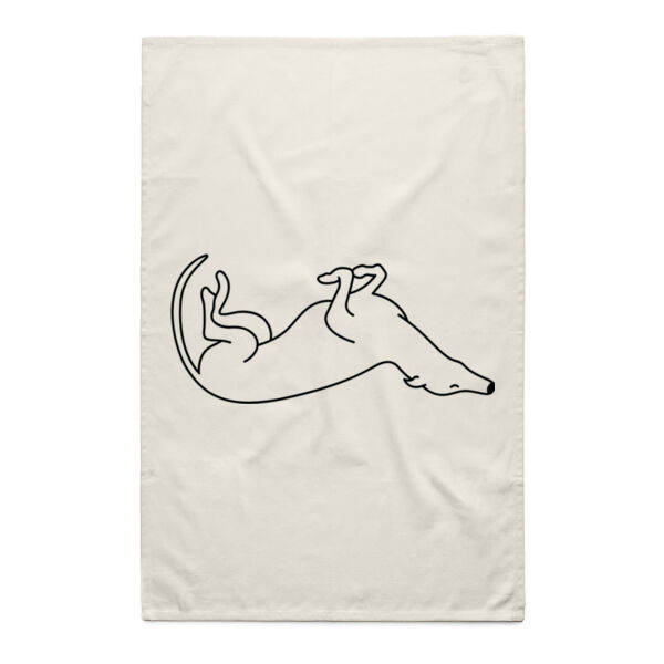 Belly Up - Natural Tea Towel Thumbnail