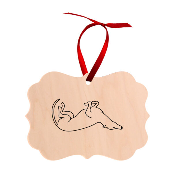 Belly Up - Benelux Natural Wood Ornament Thumbnail