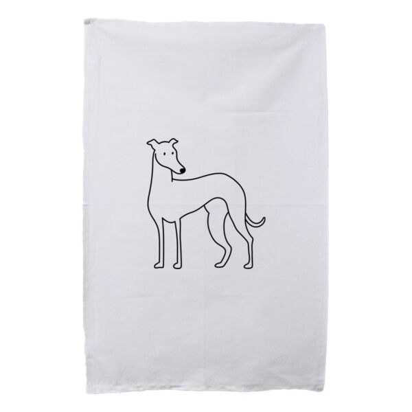 Standing - White Tea Towel Thumbnail