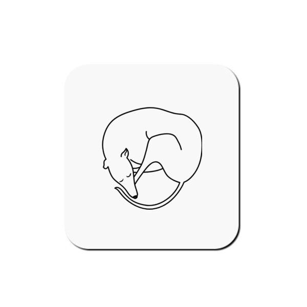 Doggy Donut - Coaster - Square Hardboard Thumbnail