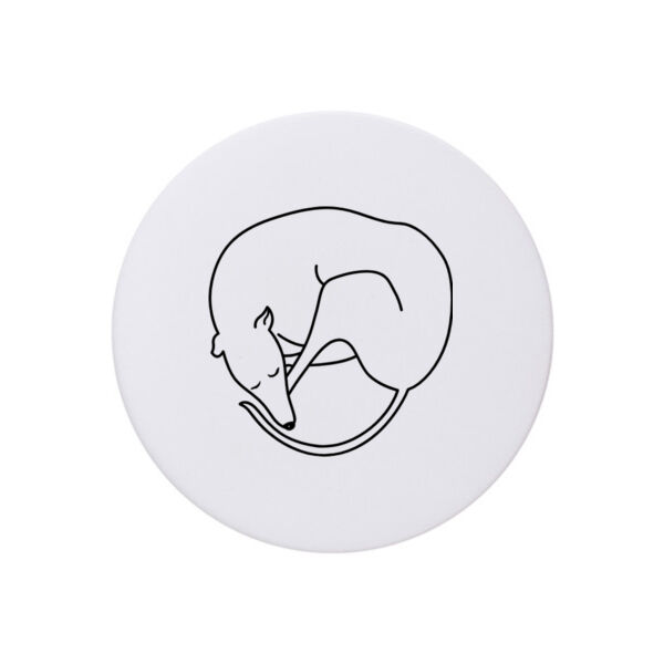 Doggy Donut - Coaster - Round Hardboard Thumbnail