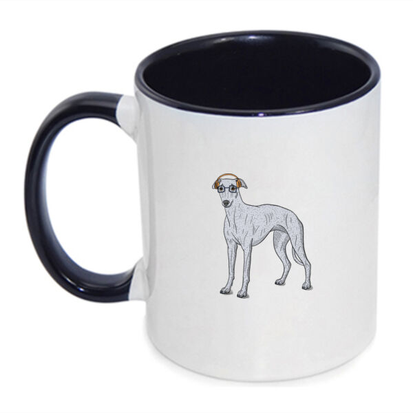 Hipster Hound - Inner Coloured Mug Thumbnail