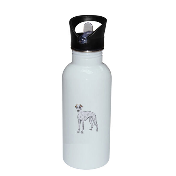 Hipster Hound - Stainless Bottle with Straw Top Thumbnail