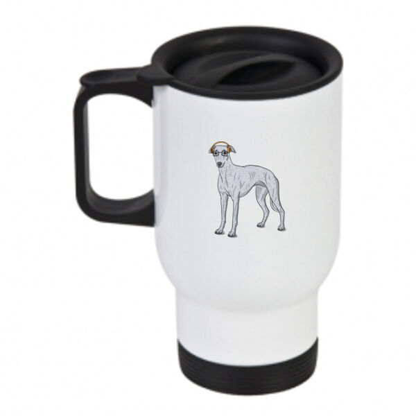 Hipster Hound - Travel Mug Thumbnail