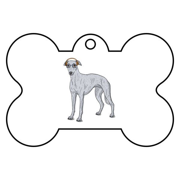 Hipster Hound - Pet Tag Bone Thumbnail