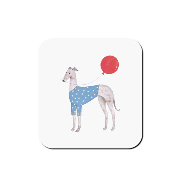 Red Balloon - Coaster - Square Hardboard Thumbnail