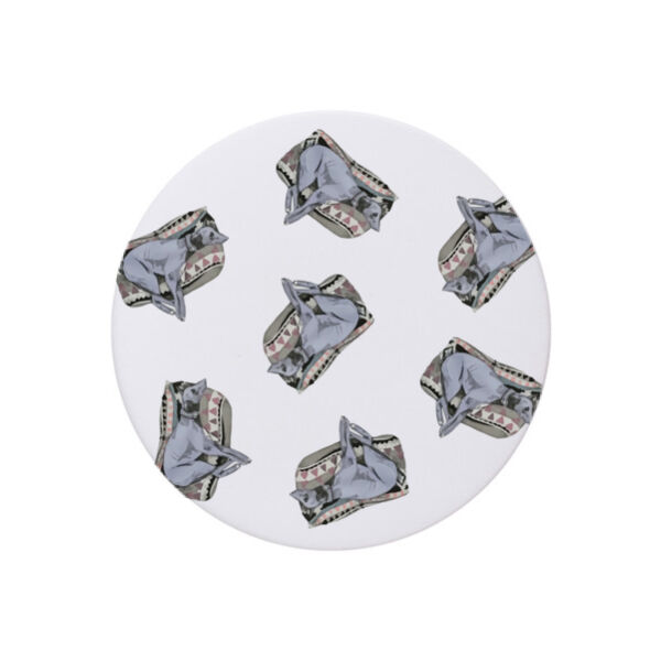 Lounging Around - Coaster - Round Hardboard Thumbnail